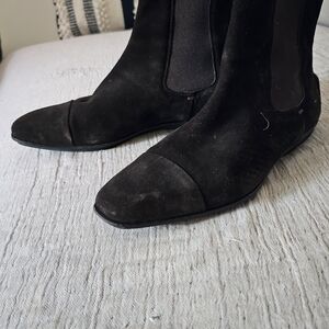 Gucci Women's Black Suede Ankle Boots